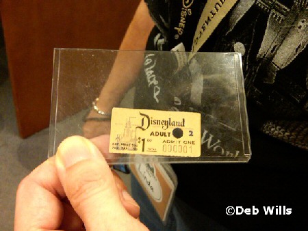 Very first ticket to Disneyland