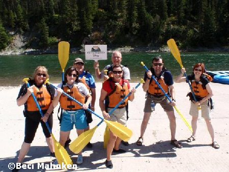 Group rafting photo