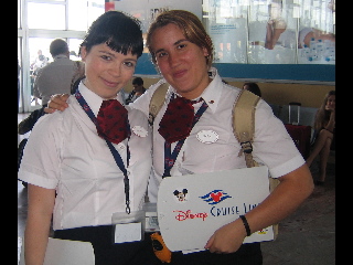 DCL Cast Members at Barcelona Airport