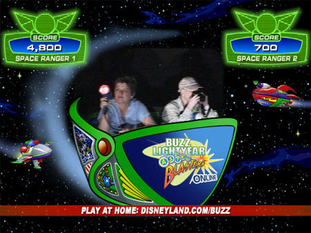 Buzz Astroblaster E-PostCard at Disneyland