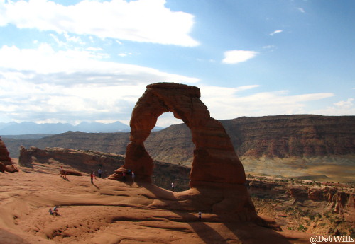 First glimpse of Delicate Arch