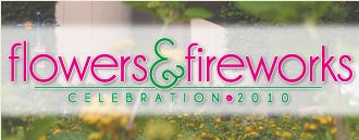 Flower and Fireworks Celebration Logo