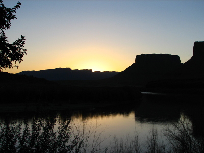 Sunset at the Red Cliffs Lodge