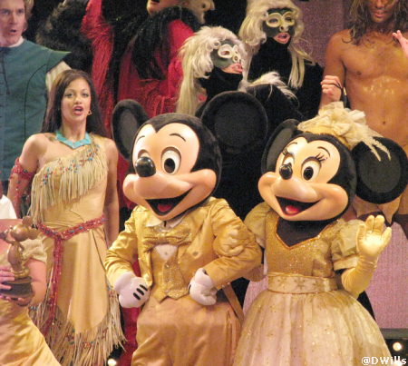 Mickey and Minnie in Golden Mickeys