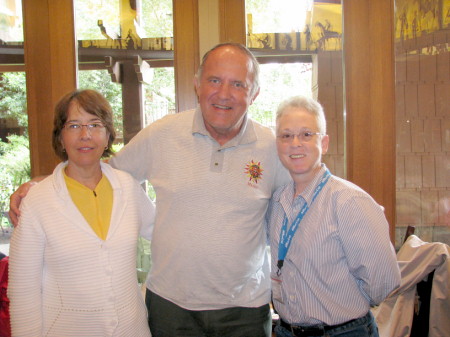 Walt, Liz and Deb at Storyteller's Cafe in Disneyland's Grand Californian