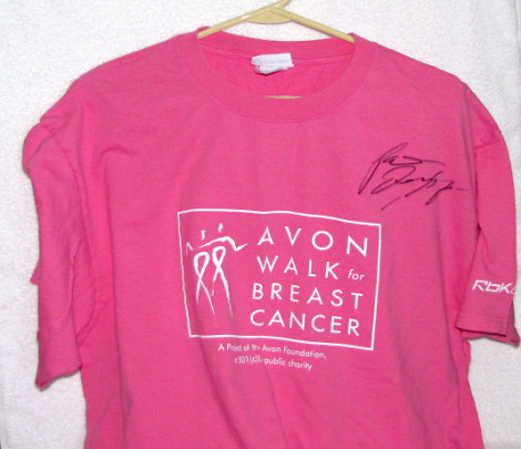 Patrick Dempsey Autographed Avon Walk for Breast Cancer TShirt