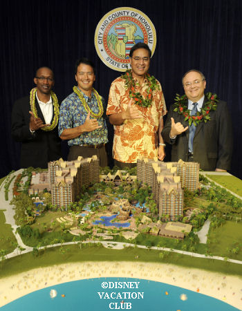 Jay Rasulo Unviels DVC Hawaiian Resort Model
