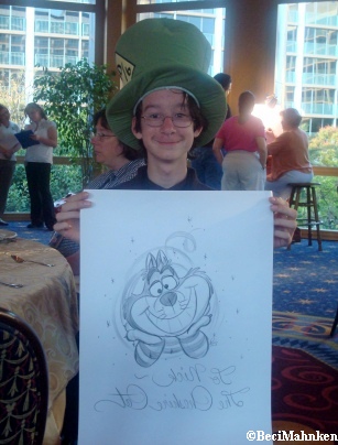 Disney Historian, Stacia Martin Draws the Cheshire Cat for Nick