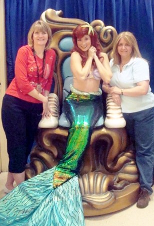 Beci and Michelle with Ariel