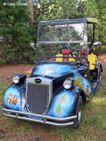 Custom Disney Golf Cart front