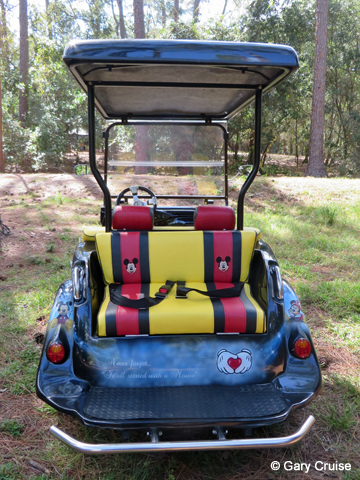 Custom Disney Golf Cart rear