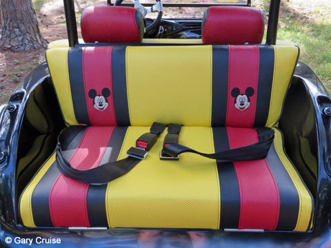 Custom Disney Golf Cart Upholstery
