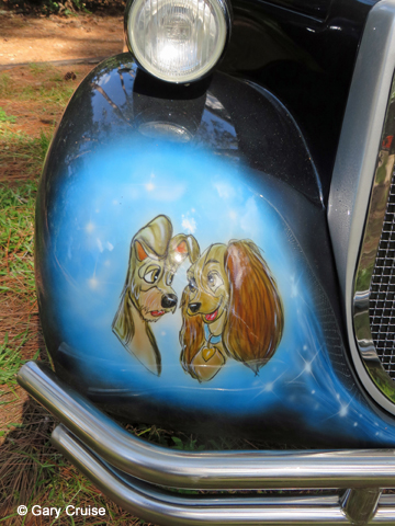 Custom Disney Golf Cart Lady and Tramp