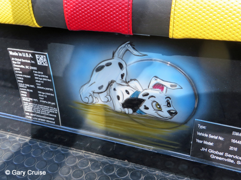 Custom Disney Golf Cart Dalmatian puppy