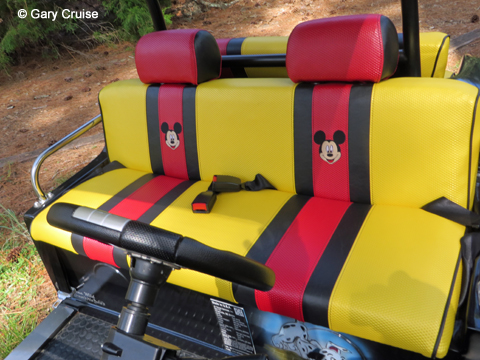 Custom Disney Golf Cart Upholstery