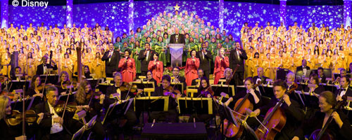 Disney Candlelight Processional choirs