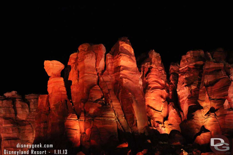 Ornament Valley at night