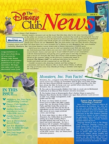 Disney Club News Issue 9