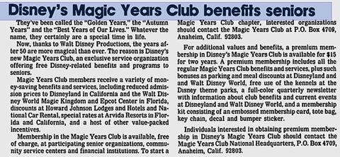 Magic Years News Article