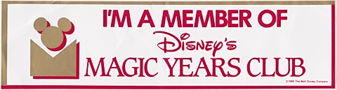 Magic Years Bumper Sticker