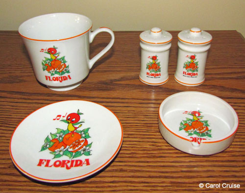 Vintage Orange Bird china