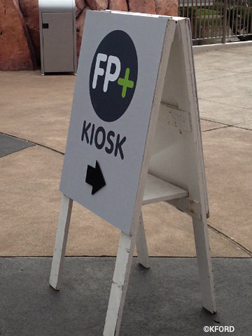FastPass+ Kiosk Sign