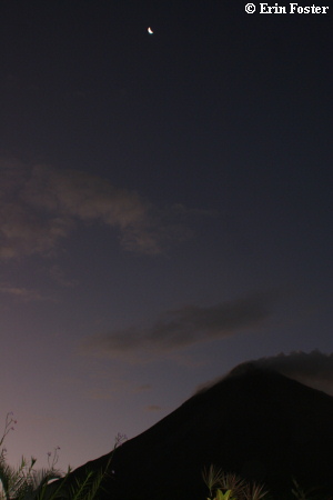 Volcano at Night