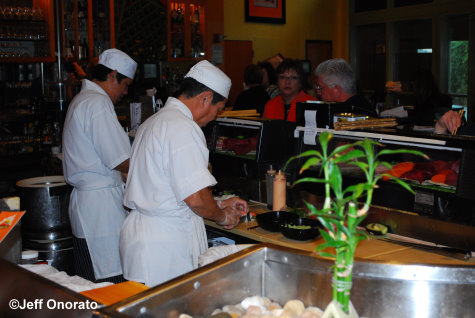 Wolfgang Puck Cafe Sushi Chefs at Work
