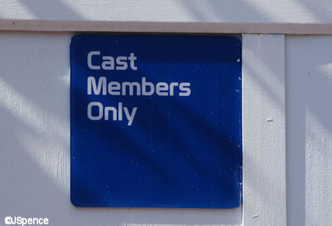 Cast Members Only Sign