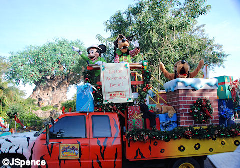 Flatbed Truck with Minnie, Goofy, and Pluto