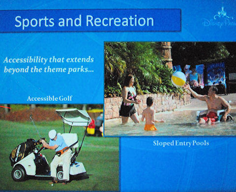 Zero Entrance Swimming Pools and Special Golf Cart