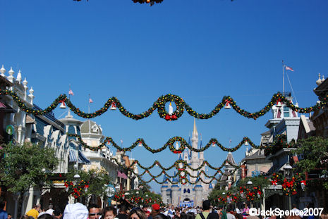 Christmas Decorations in the Magic Kingdom