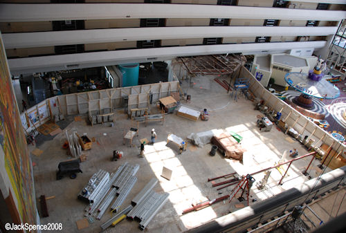 Old Concourse Steakhouse Area Under Construction at the Contemporary Resort
