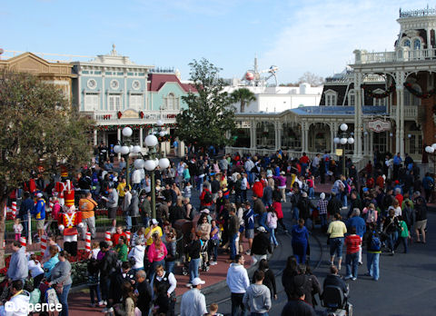 Crowds on Main Street