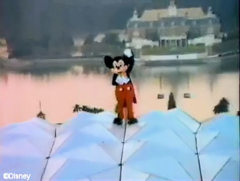 Mickey on Spaceship Earth