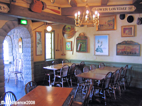 Since this restaurant is at the back of Disneyland Paris, it is often less 