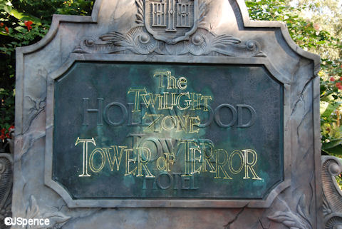 Tower of Terror Sign