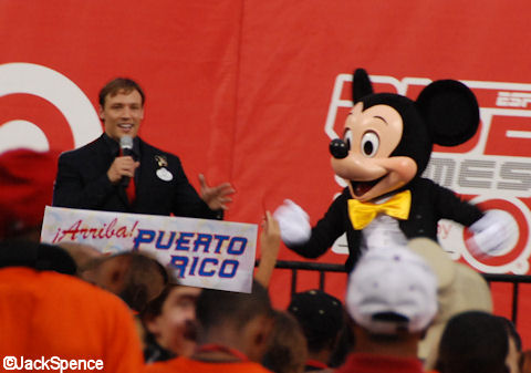 Disney Ambassador Clay Shoemaker and Mickey Mouse