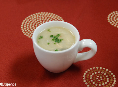 Chicken and Coconut Soup with Mushrooms
