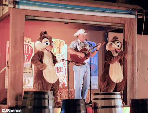 Singing Cowboy and Chip & Dale