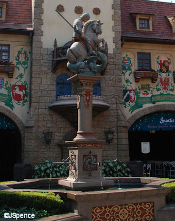 Fountain and Statue of Saint George and the Dragon