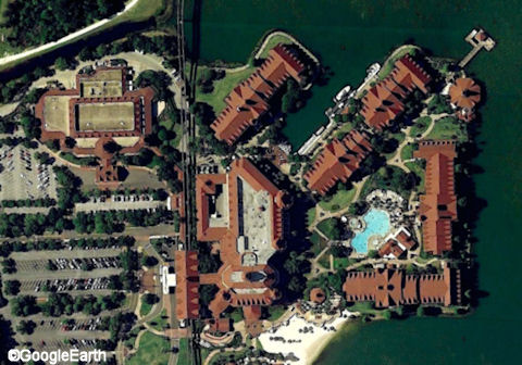 Aerial Shot of the Grand Floridian