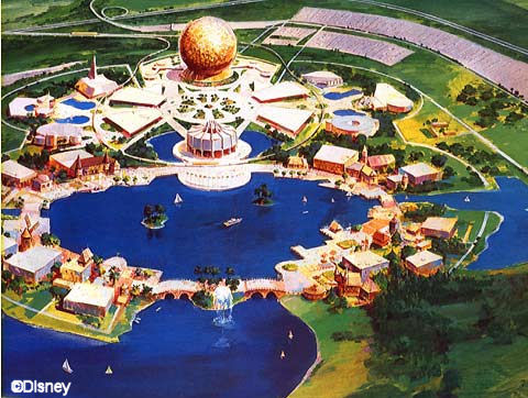 World Showcase Concept Drawing