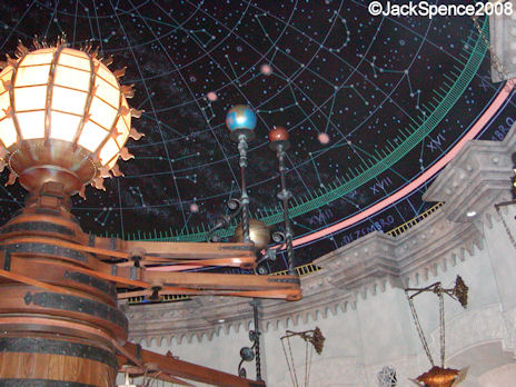 An ancient planetarium in Fortress Explorations Mediterranean Harbor at Tokyo DisneySea 