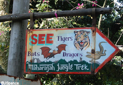 Maharajah Jungle Trek Sign