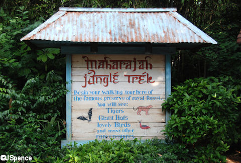Maharajah Jungle Trek Sign