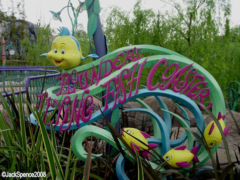 Flounder's Flying Fish Coaster at Mermaid Lagoon at Tokyo DisneySea