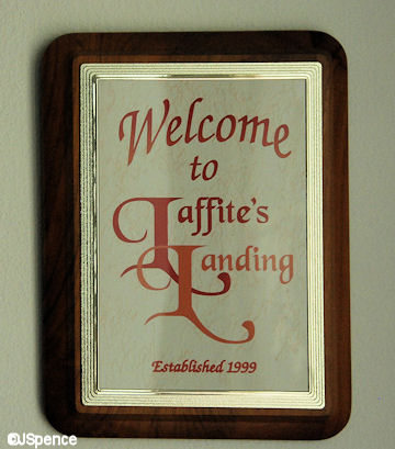 Laffite's Landing Plaque