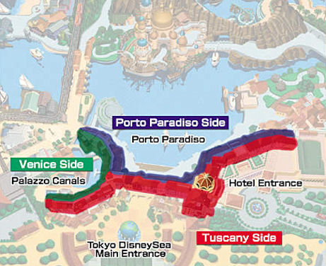 Map of the MiraCosta Hotel Tokyo Disneyland