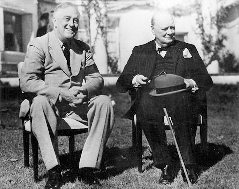 Franklin and Churchill in Casablanca